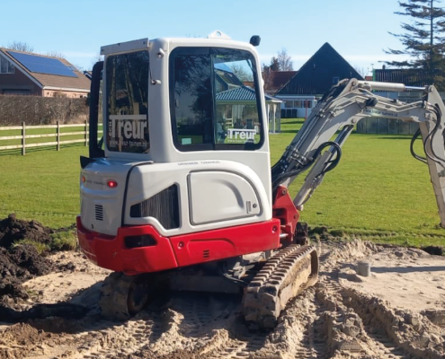 minigraver met grondwerker huren